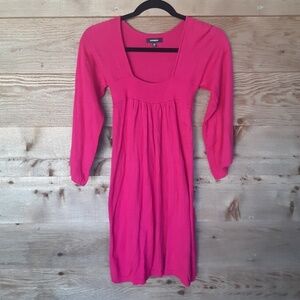 Express Minidress/Tunic Sweater with Wide Neckline